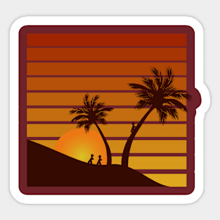 Sunset Gradation Sticker